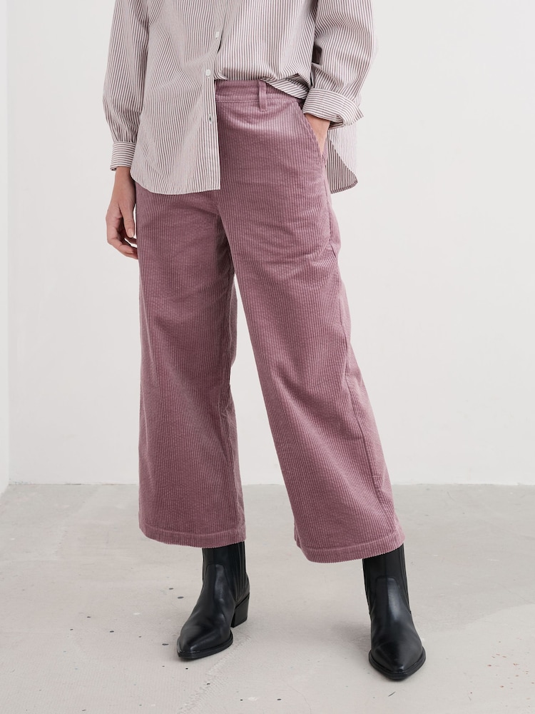 Seasalt Cornwall Purple Asphodel Cord Trousers - Image 1 of 5