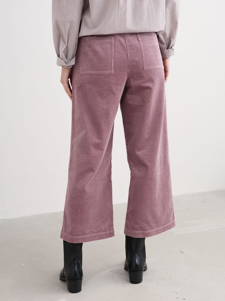 Seasalt Cornwall Purple Asphodel Cord Trousers - Image 2 of 5
