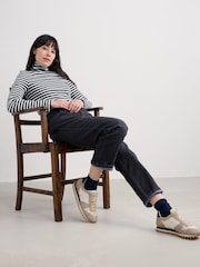 Seasalt Cornwall Blue Hazel Rib Top in  Cotton Jersey - Image 3 of 5