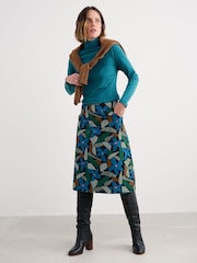 Seasalt Cornwall Blue Forest View Skirt - Image 3 of 5
