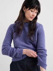 Seasalt Cornwall Purple Dawson Pick Jumper - Image 1 of 5