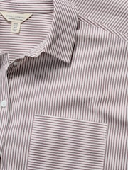 Seasalt Cornwall Pink Sea Path Oversized Poplin Shirt - Image 5 of 5