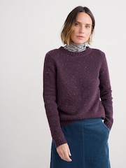 Seasalt Cornwall Purple Dawson Pick Jumper - Image 1 of 5