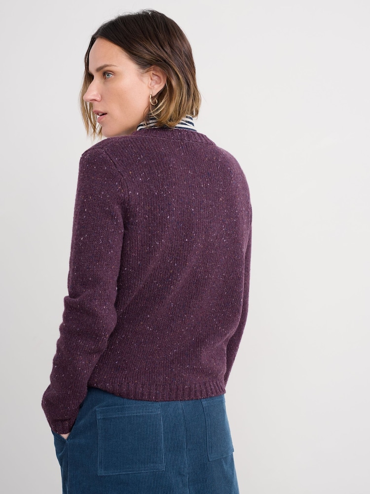 Seasalt Cornwall Purple Dawson Pick Jumper - Image 2 of 5