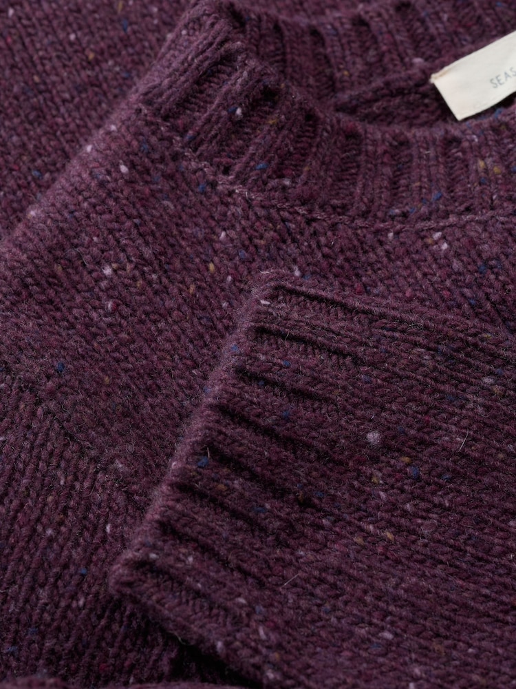 Seasalt Cornwall Purple Dawson Pick Jumper - Image 5 of 5