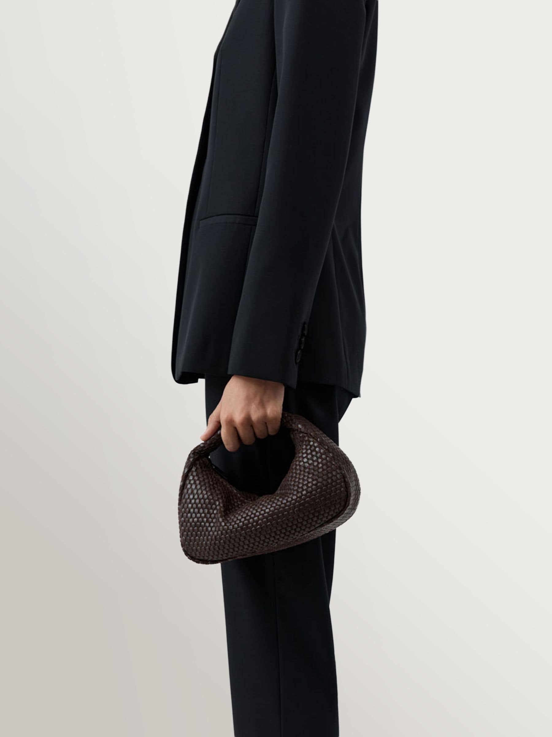 Buy St Agni Brown Lattice Weave Bon Bon Bag from the Next UK