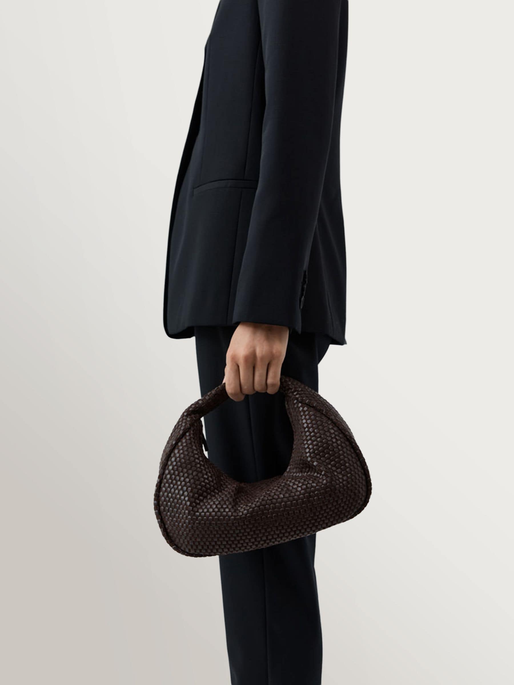 Buy St Agni Brown Lattice Weave Bon Bon Bag from the Next UK