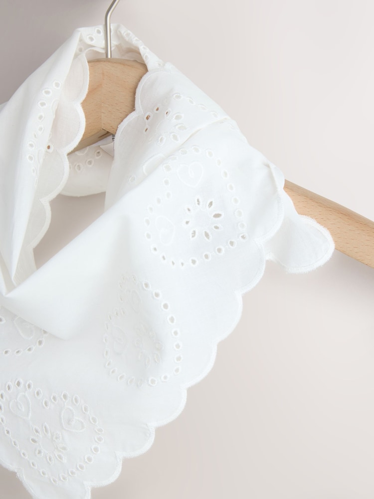 White Broderie Headscarf - Image 2 of 6