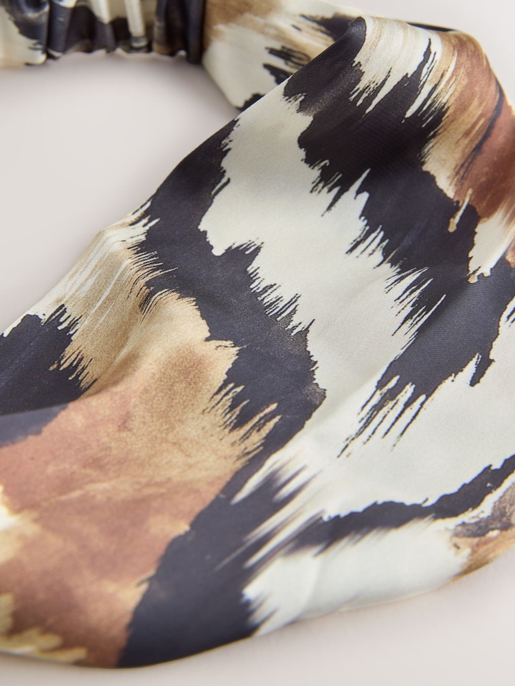 Leopard Print Twist Detail Headband - Image 4 of 4