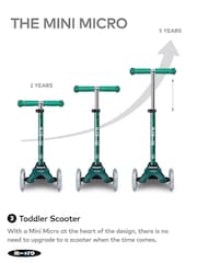 Micro Scooters Green MINI 3 IN 1 Push Along Scooter - Image 7 of 11