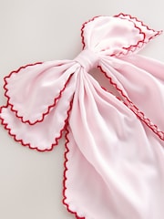 Pink Valentines Bow Hair Clip - Image 4 of 5