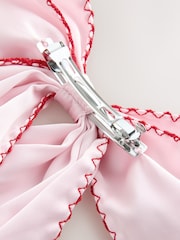 Pink Valentines Bow Hair Clip - Image 5 of 5