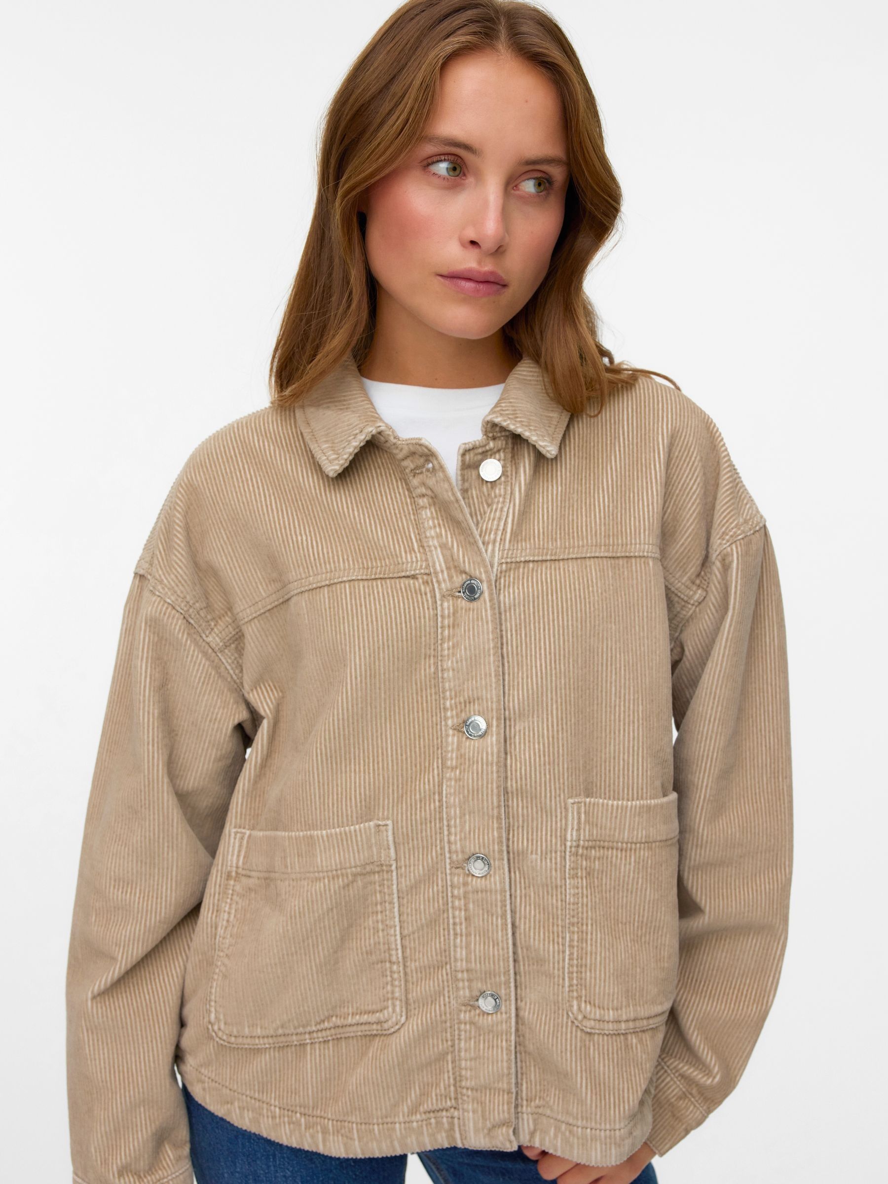 Buy VERO MODA Natural Corduroy Jacket from Next USA