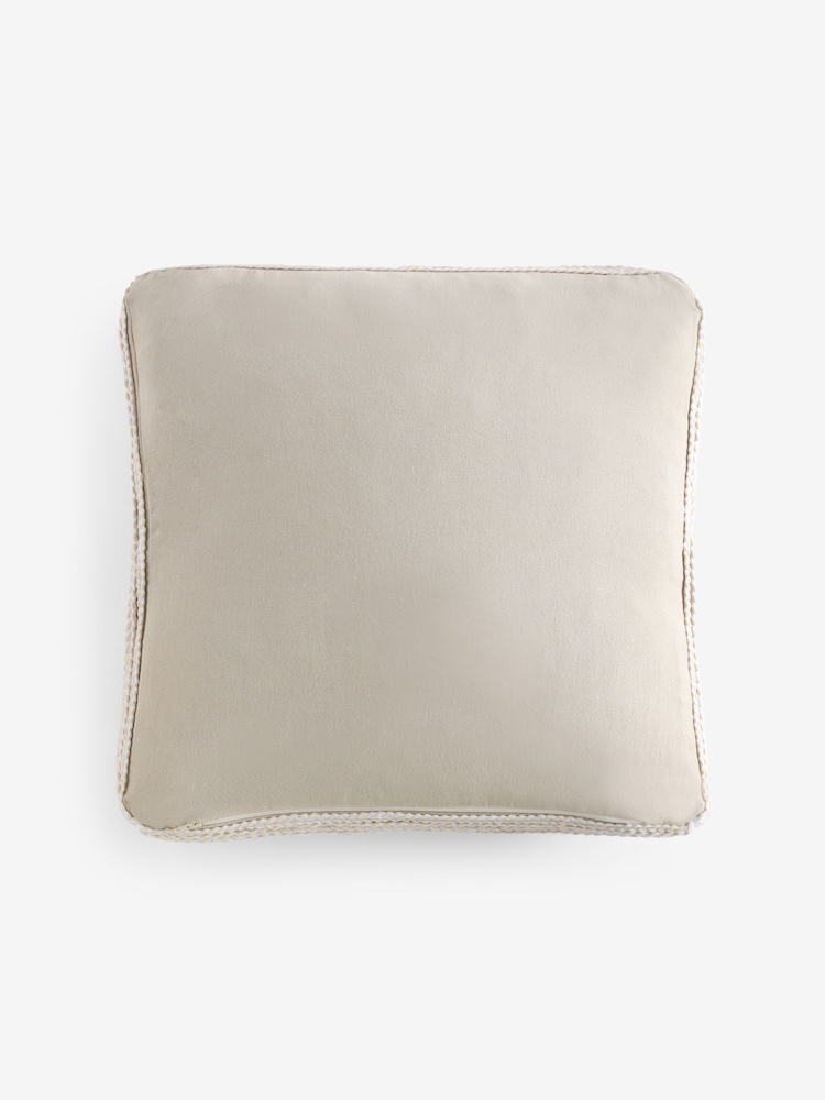 編み込み ボクシーエッジ コットン ベルベットクッション - 画像 4 / 4 編み込み ボクシーエッジ コットン ベルベットクッション - 画像 4 / 4