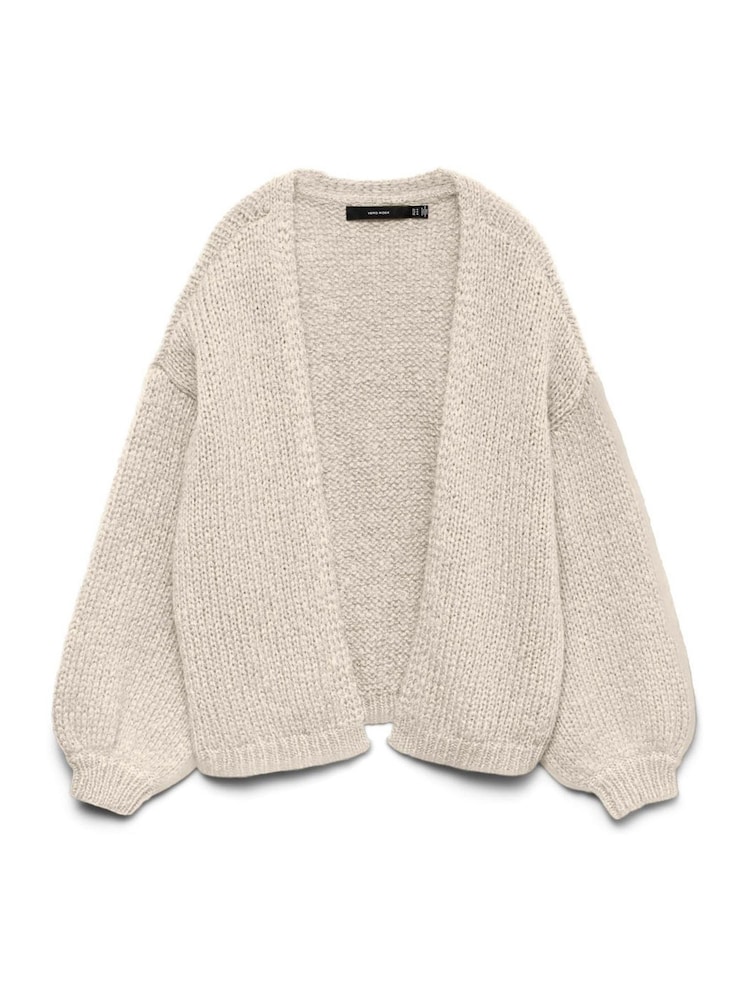 VERO MODA Cream Long Sleeve Open Cardigan - Image 4 of 4