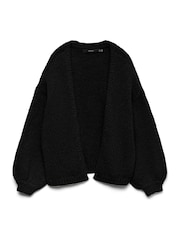 Musta - VERO MODA Pitkähihainen Avoin Neuletakki - Kuva 6 / 6