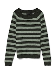 VERO MODA Green Round Neck Knitted Jumper - Image 5 of 5