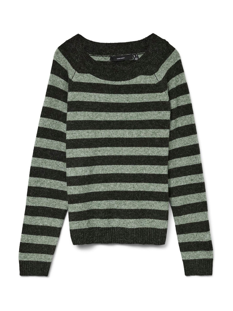 VERO MODA Green Round Neck Knitted Jumper - Image 5 of 5 VERO MODA Green Round Neck Knitted Jumper - Image 5 of 5
