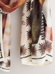 Multi Marrakesh Border Lightweight Scarf - Image 2 of 3