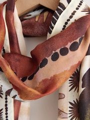 Multi Marrakesh Border Lightweight Scarf - Image 3 of 3