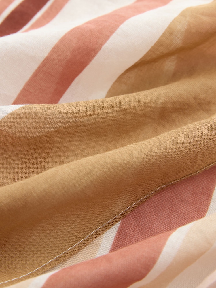 ألوان متعددة - وشاح مربع خفيف بخطوط متداخلة - صورة 7 من 7