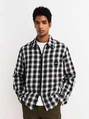 Stan Ray Black Zip Front Check Overshirt - Image 1 of 7