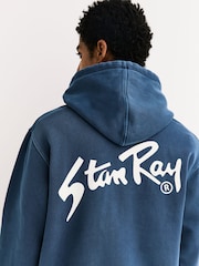 Stan Ray Blue Logo Hoodie - Image 8 of 9