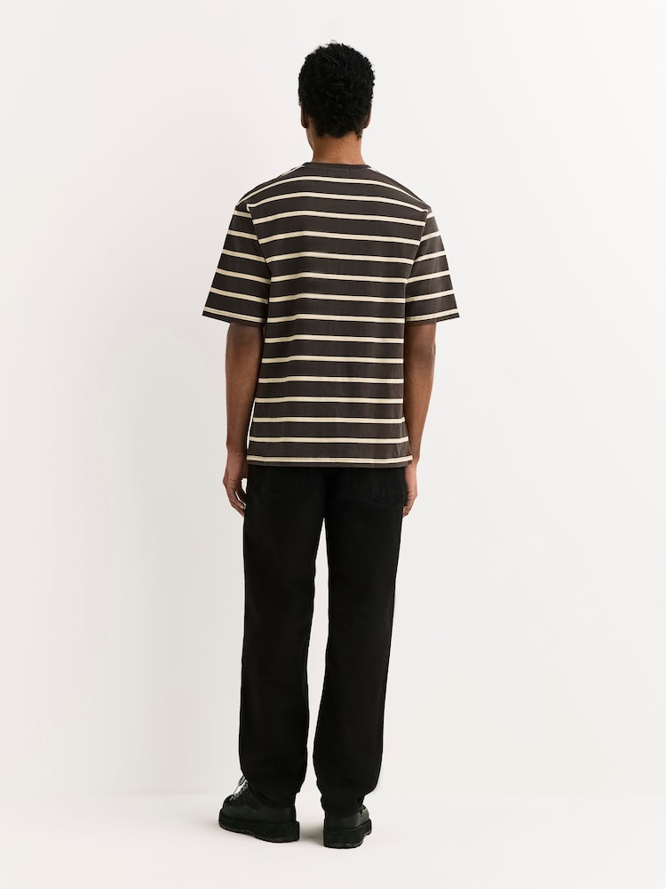 Stan Ray Brown Stripe Patch Logo T-Shirt - Image 2 of 5