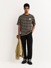 Stan Ray Brown Stripe Patch Logo T-Shirt - Image 4 of 5