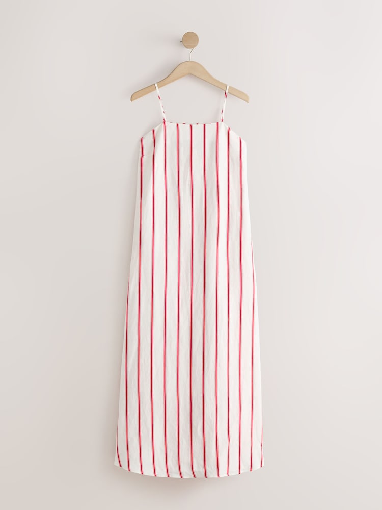 knee length dresses for ladies Eliza Striped Maxi Dress – Teal Poppy main image 0