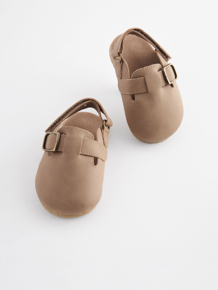 Neutral Touch Fastening Baby Clogs (0-2mths) - Image 1 of 6
