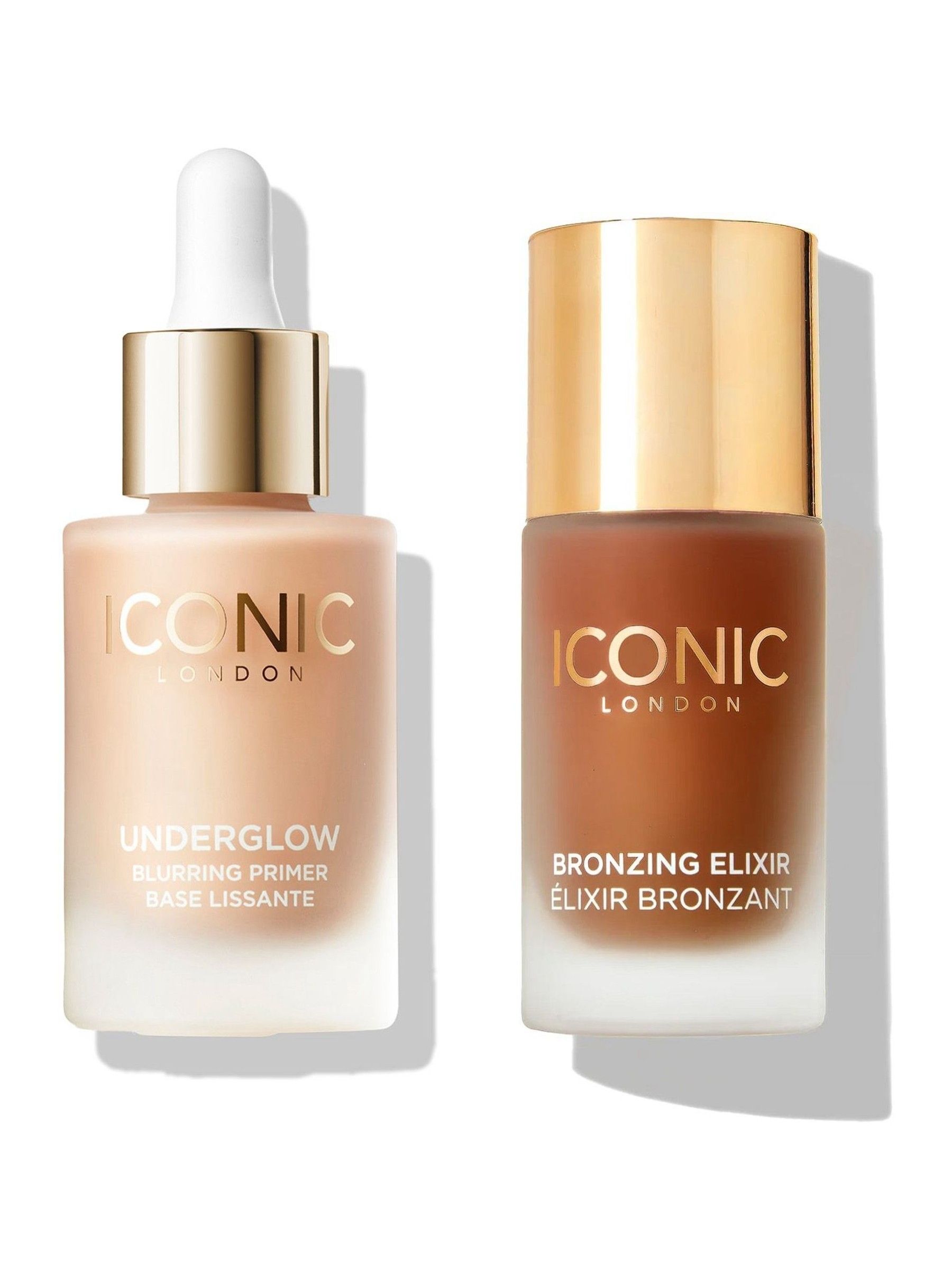 ICONIC London Underglow Bronzing Elixir Bundle Beauty Primer and Bronzer Set