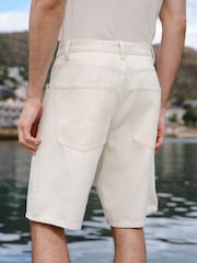 Ecru - Shorts jeans estilo jort - Imagem 4 de 9