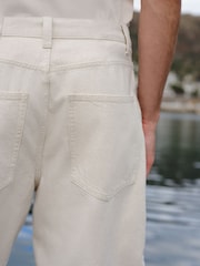 Ecru - Shorts jeans estilo jort - Imagem 6 de 9