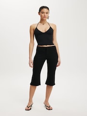 Cotton On Black Hold Me Halter Top - Image 3 of 4