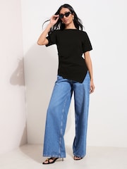Friends Like These Draped Asymmetric T-Shirt - Bild 4 von 4