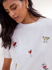 Friends Like These X Lucy Mecklenburgh White Graphic T-Shirt - Image 2 of 5