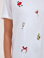 Friends Like These X Lucy Mecklenburgh White Graphic T-Shirt - Image 3 of 5