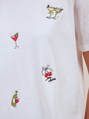 Friends Like These X Lucy Mecklenburgh White Graphic T-Shirt - Image 5 of 5