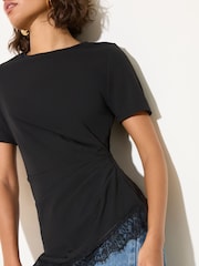 ブラックレース - Friends Like These アシンメトリーヘムトップス - 画像 3 / 5