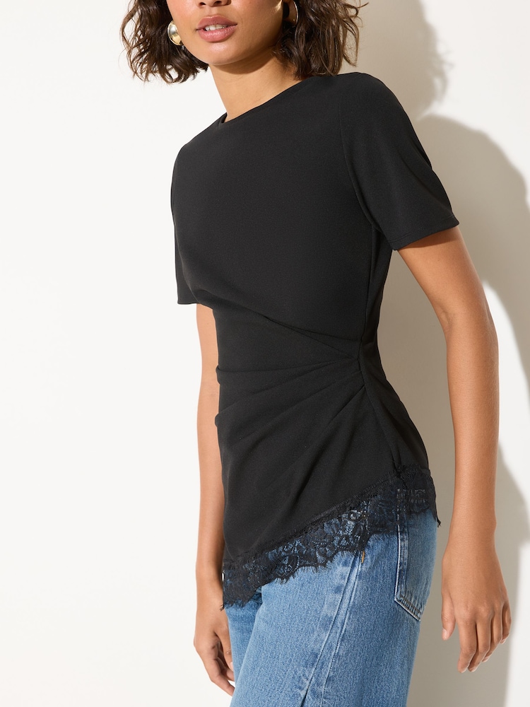 ブラックレース - Friends Like These アシンメトリーヘムトップス - 画像 5 / 5