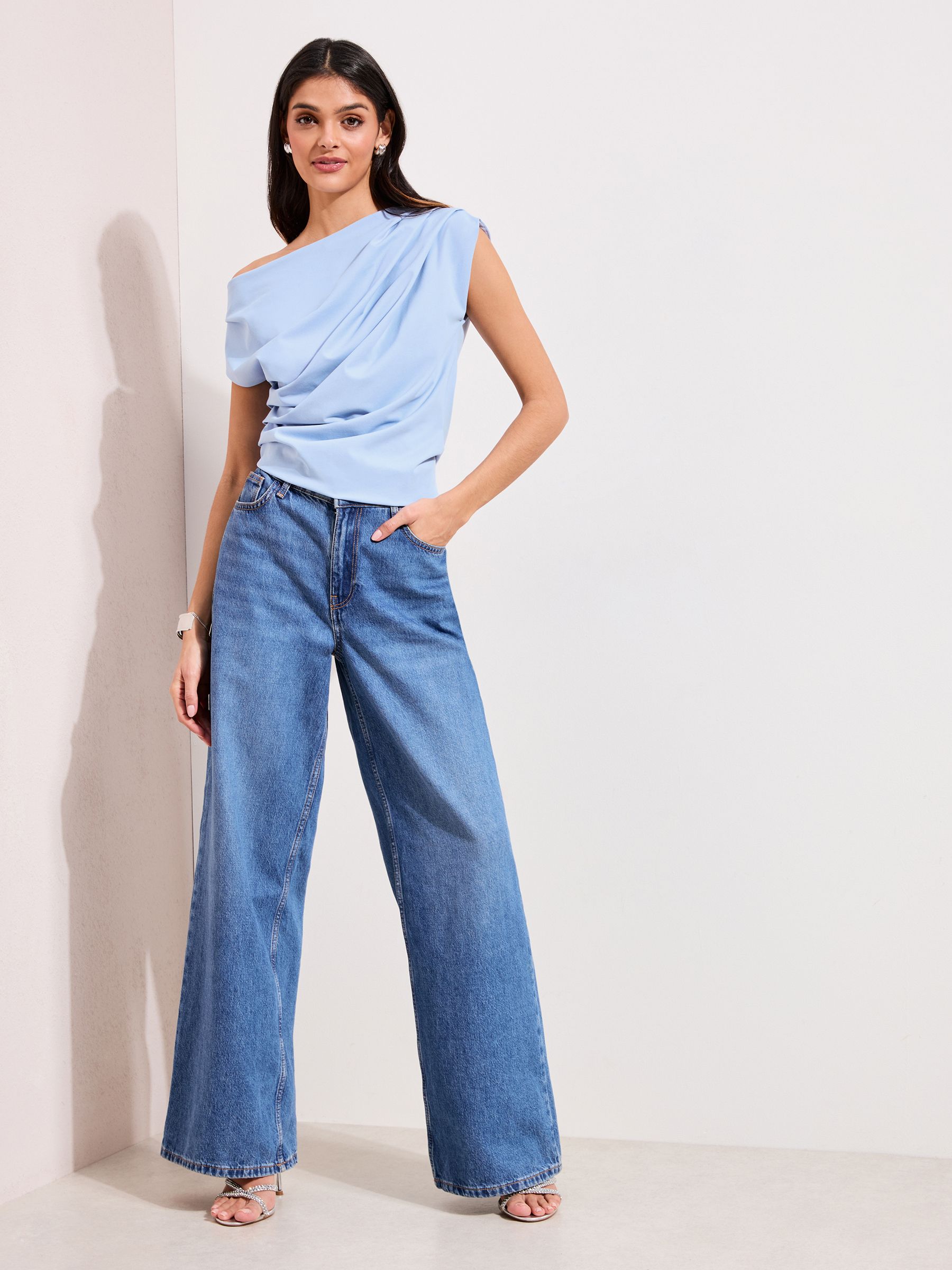 トップス meer. SHOULDER GATHERED TOP(BLE GRY) V10797s.jpg