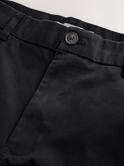 Schwarz - Enge Passform - Stretch-Chinoshorts - Bild 8 von 10