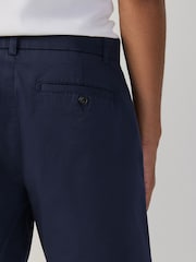 水墨藍 - 寬鬆版 - 車線卡其褲 - 圖片 5/6