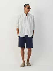 水墨藍 - 寬鬆版 - 車線卡其褲 - 圖片 6/6