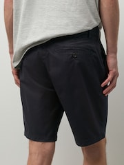 Black Slim Fit Stretch Chino Shorts - Image 2 of 11