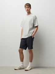 Black Slim Fit Stretch Chino Shorts - Image 4 of 11