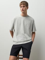 Black Slim Fit Stretch Chino Shorts - Image 6 of 11