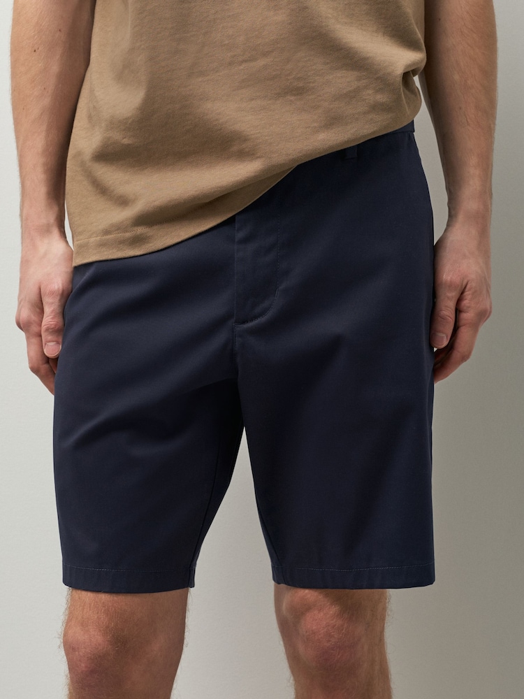 بحریہ - سلم فٹ - Stretch Chino Shorts - تصویر 1 از 6