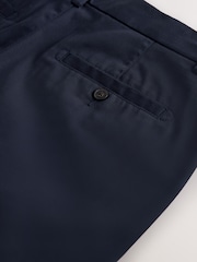 海军 - 修身版型 - 有弹性 斜纹短裤 - 11的图像11｝